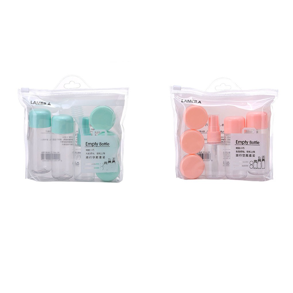 [Hàng mới về] Set 8 dụng cụ đựng mỹ phẩm mini tiện dụng mang theo khi đi du lịch | BigBuy360 - bigbuy360.vn