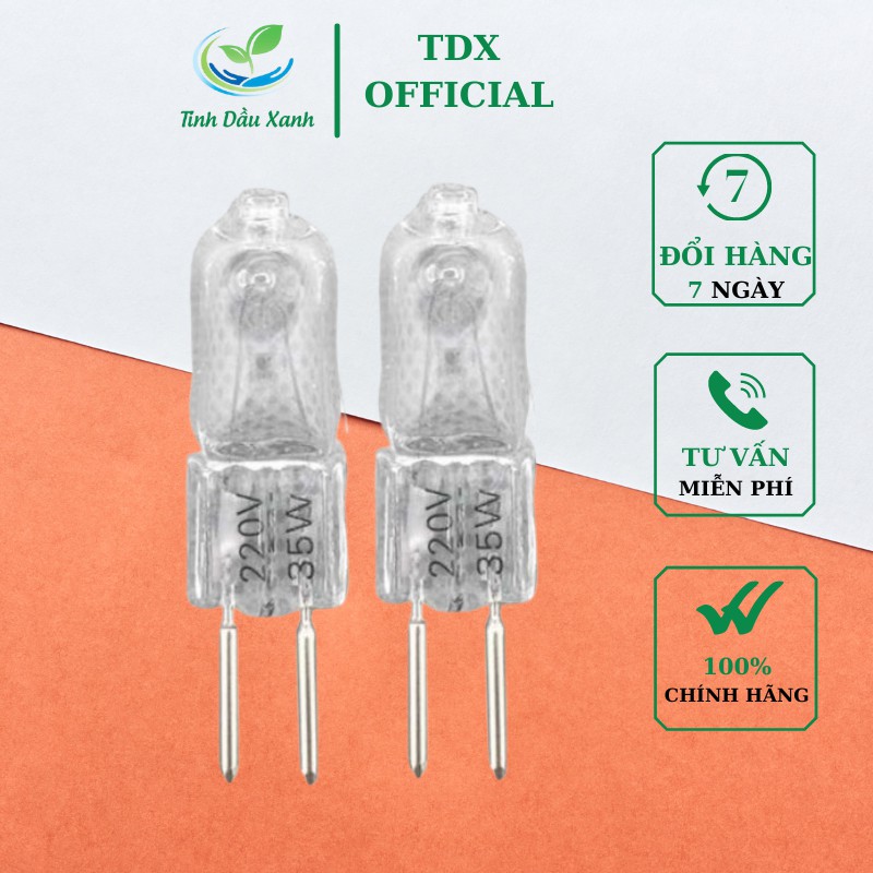 Bóng đèn xông tinh dầuTDX Halogen dùng cho tất cả các loại máy xông tinh dầu thông số kĩ thuật 220V/35W