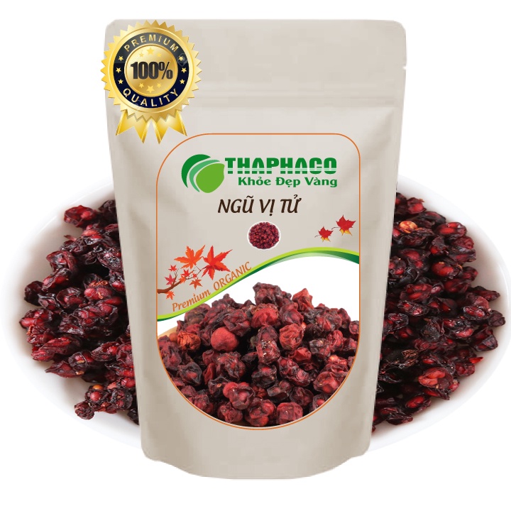 Ngũ Vị Tử Sấy Khô Nguyên Chất - Hàng Loại 1 - Túi Zip 100gram - THAPHACO