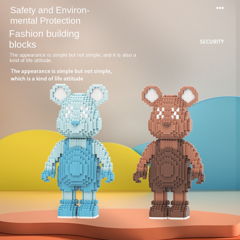 M Chakra Khối Lắp Ráp Hình Ba Lô Gấu Lớn Nhiều Màu Sắc