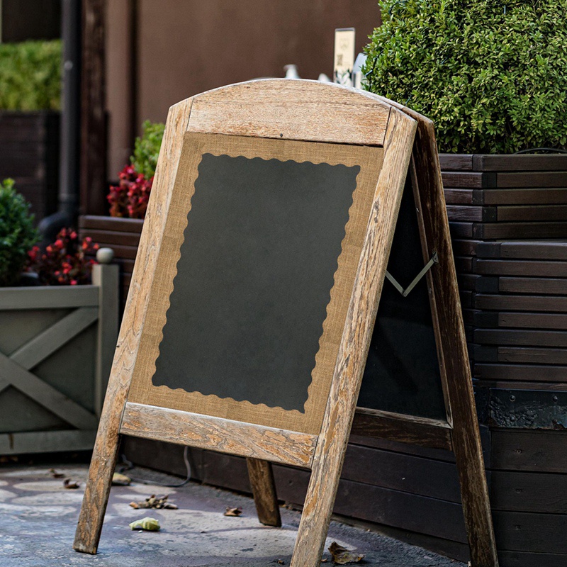 Bộ 2 Cuộn Viền Bảng Đen Bằng Vải Bố Trang Trí Lớp Học