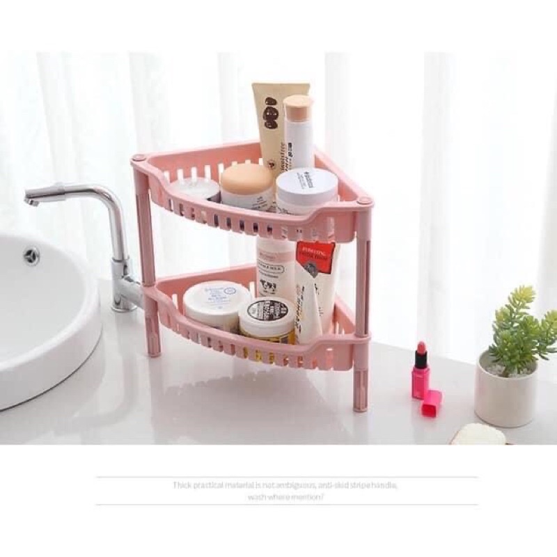 Kệ góc nhựa 2 tầng nhà tắm