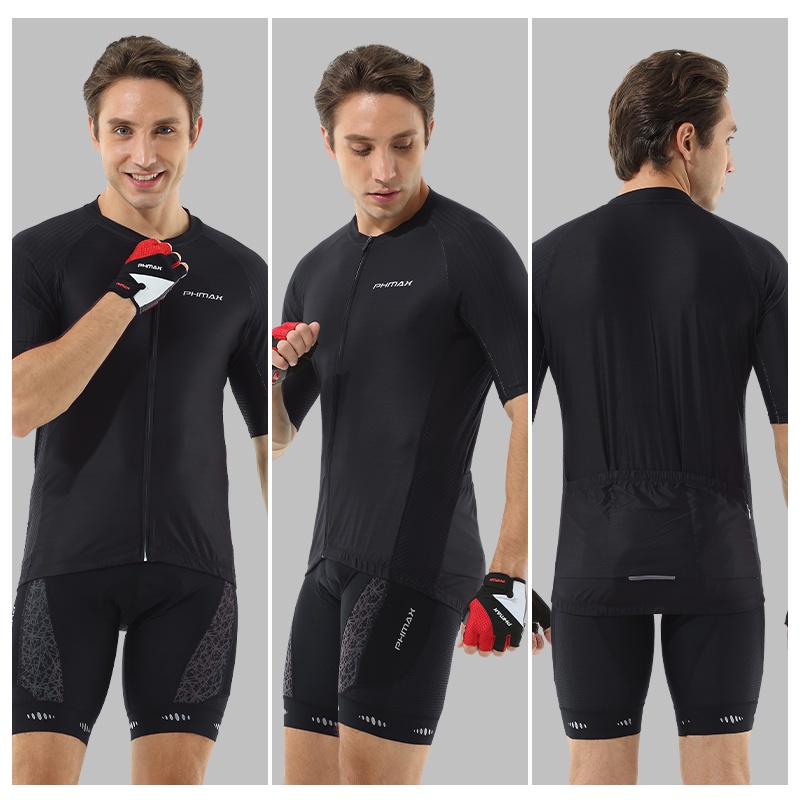 Áo thun đi xe đạp PHMAX ngắn tay nhanh khô chống tia UV 2.0 cho nam