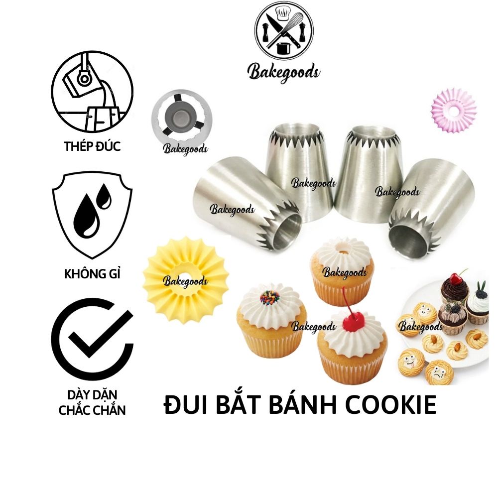 Đui bắt kem tạo hình cookie 795s, 796s, Y01, Y02, Y03, Y04 đuôi bắt bánh quy cỡ lớn
