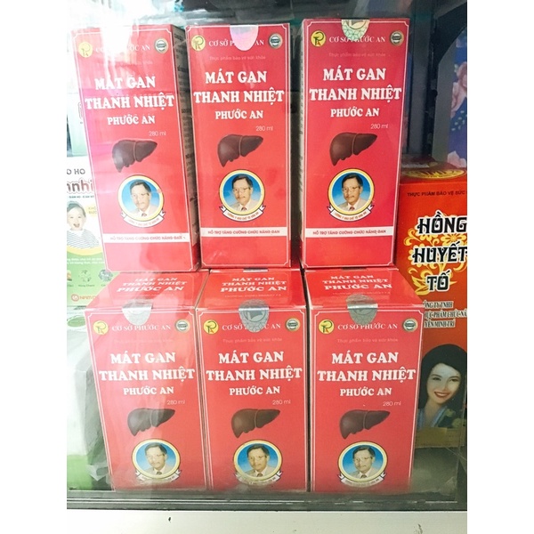 Mát Gan Giải Độc Dạng Nước 280Ml . Mát gan thanh nhiệt Phước An