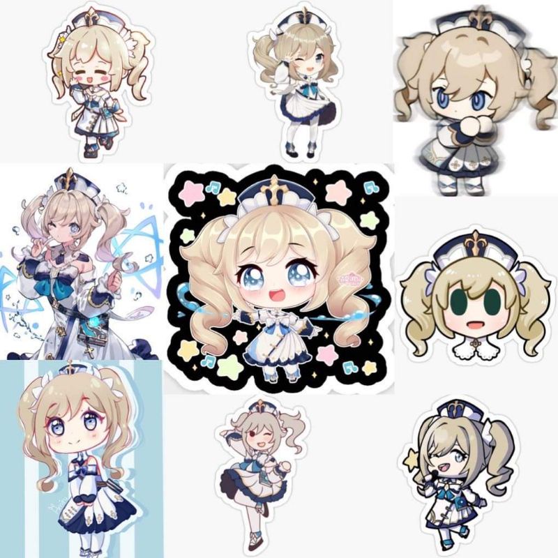 10-60 hình dán Stickers Barbara Genshin Impact decal