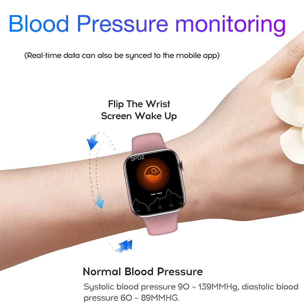 Đồng hồ thông minh Smart Watch HW16 1.72 Inch Bluetooth Call Fitness Band Smart Watch Waterproof Blood Pressure Heart Rate Fitness Watch Smart Split Screen Smartwatch For Xiaomi