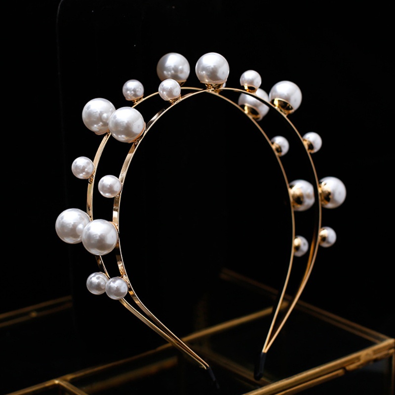 Băng Đô Đính Ngọc Trai Thời Trang Dành Cho Cô Dâu