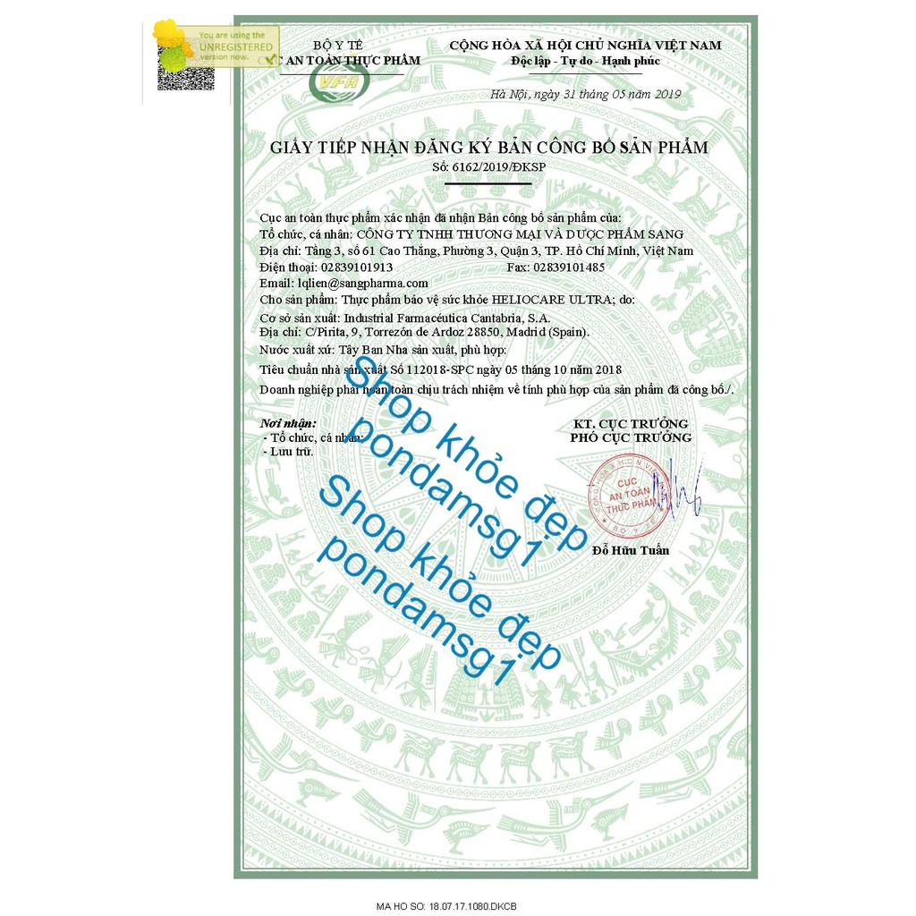 Viên Chống Nắng Toàn Thân Heliocare Ultra