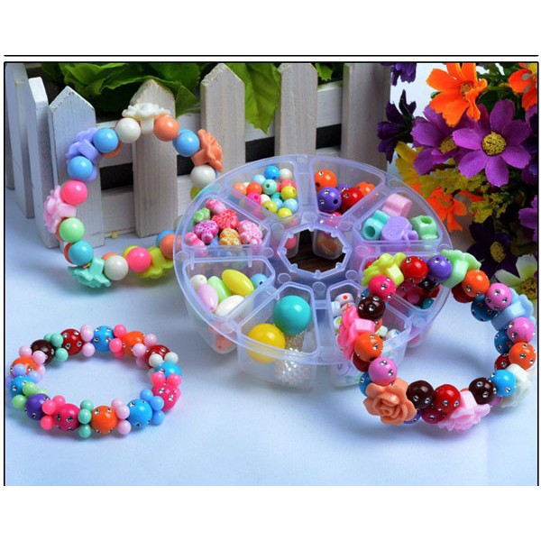 Hạt Gỗ đủ màu xinh xắn dùng trang trí dùng làm sách vải, xỏ vòng tay, làm đồ handmade, decor nhà cửa hàng