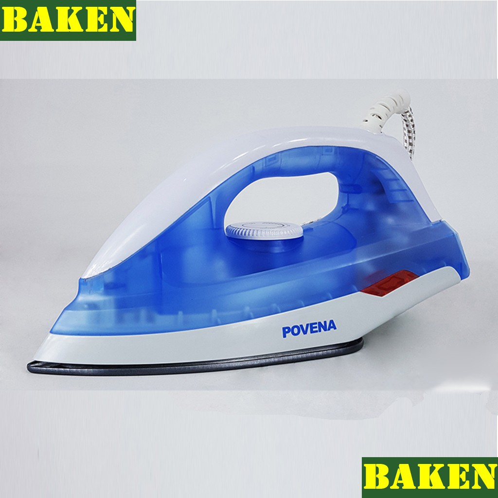 Bàn Ủi Khô POVENA - PVN-9210 - Bàn Là Điện Đế Gang Chống Dính - BAKEN