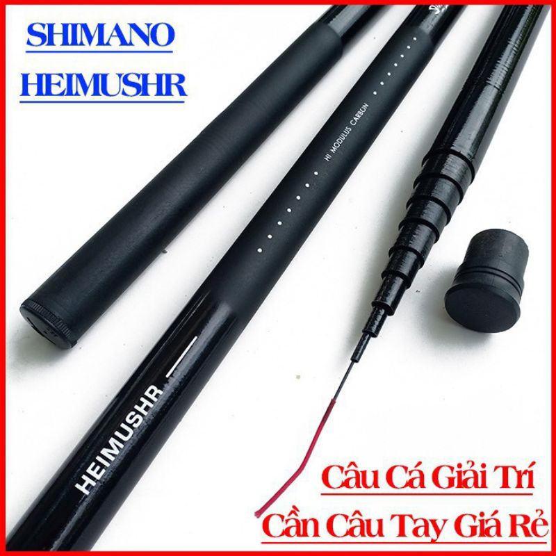 Cần câu tay shimano 3H siêu dẻo dài từ 2.7m-5m4 ngọn 1.1 li -  cần câu lure giá rẻ - NaHi Shop