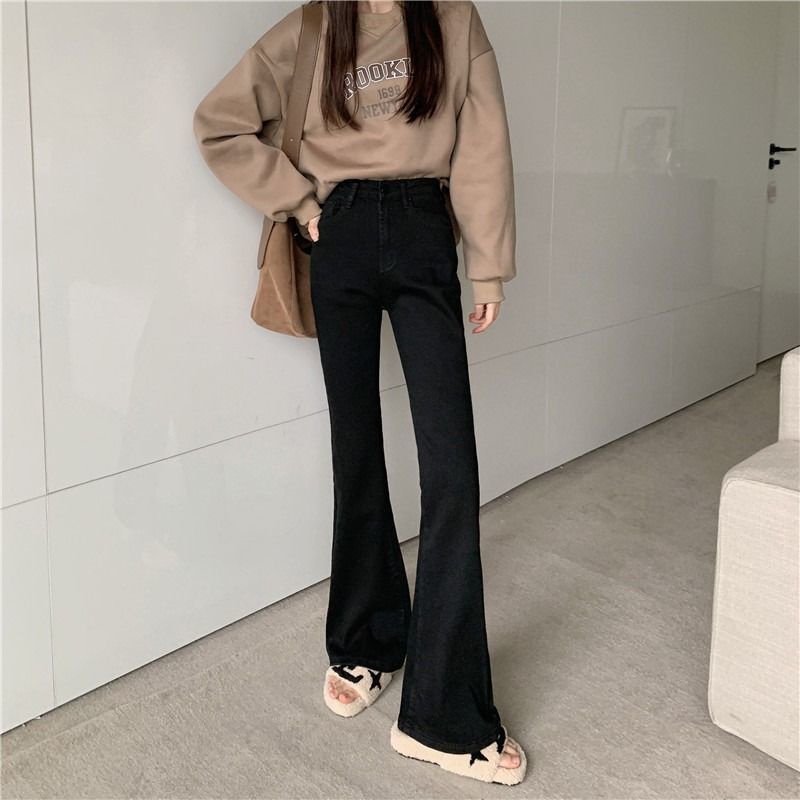 Quần Jean Dài Dáng Ôm Phong Cách retro Thời Trang Xuân Hè Dành Cho Nữ