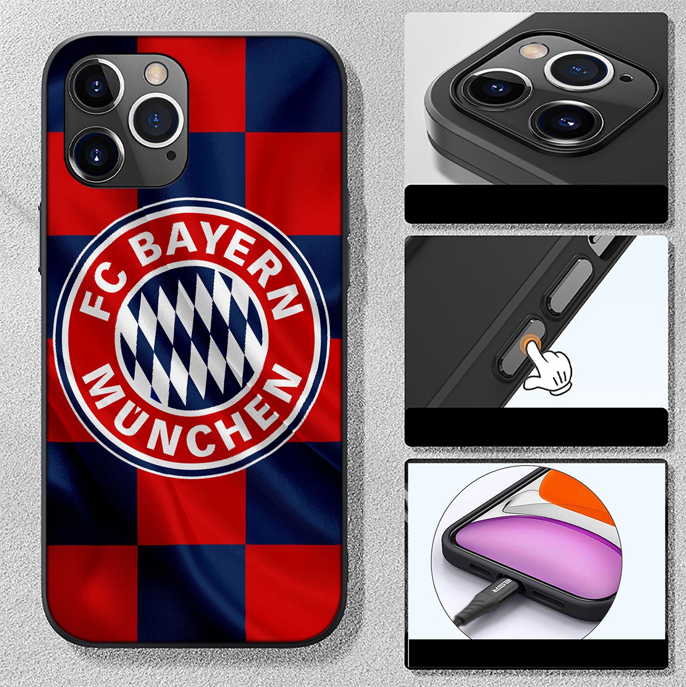 Samsung Galaxy A02S J2 J4 J5 J6 Plus J7 Prime A02 M02 j6+ A42 + Casing Soft Silicone FC Bayern Munich Football Phone Case