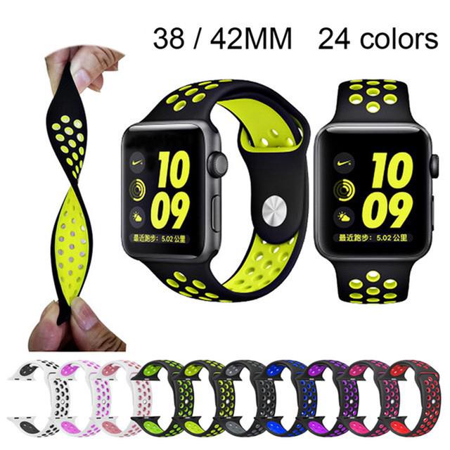 Dây đeo silicon cho Apple Watch Band Nike 4 / 3 / 2 & 1