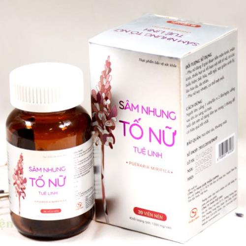 Sâm Nhung Tố Nữ Tuệ Linh - hỗ trợ tăng cường sinh lý nữ, giúp đẹp da, làm chậm lão hóa (30 viên)
