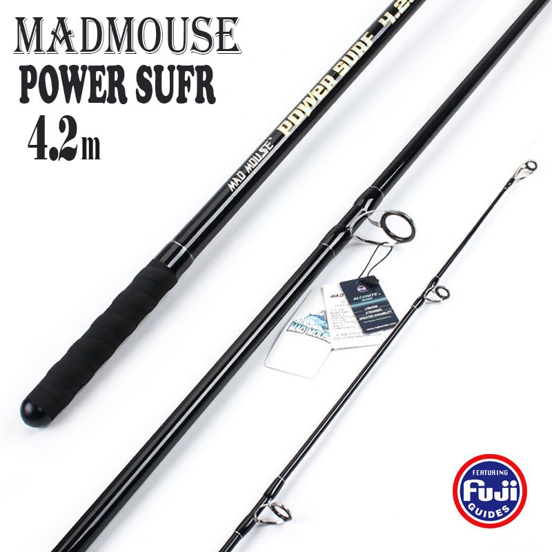 Cần Câu POWER SURF Cần câu đánh lục xa bờ 4,2m khoen pass Fuji 46T hight carbon from JAPAN