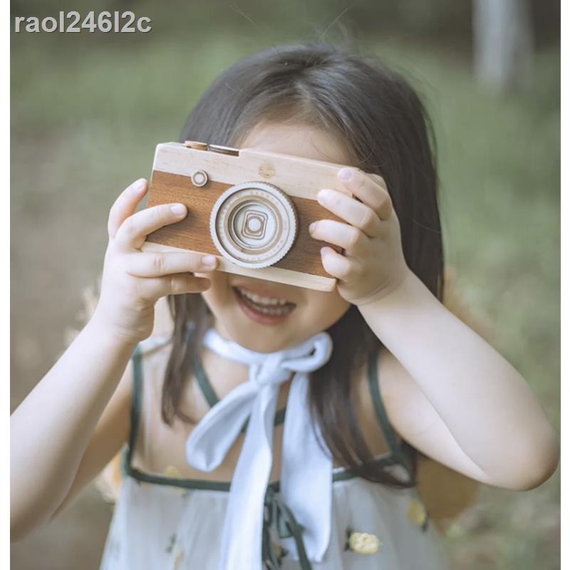 ❍ ℡ ✆ ( rẻ mà chất lượng)Đạo cụ chụp ảnh trẻ em mới mô phỏng máy ảnh hộp âm nhạc cổ điển bằng gỗ ảnh studio ảnh bé ảnh t