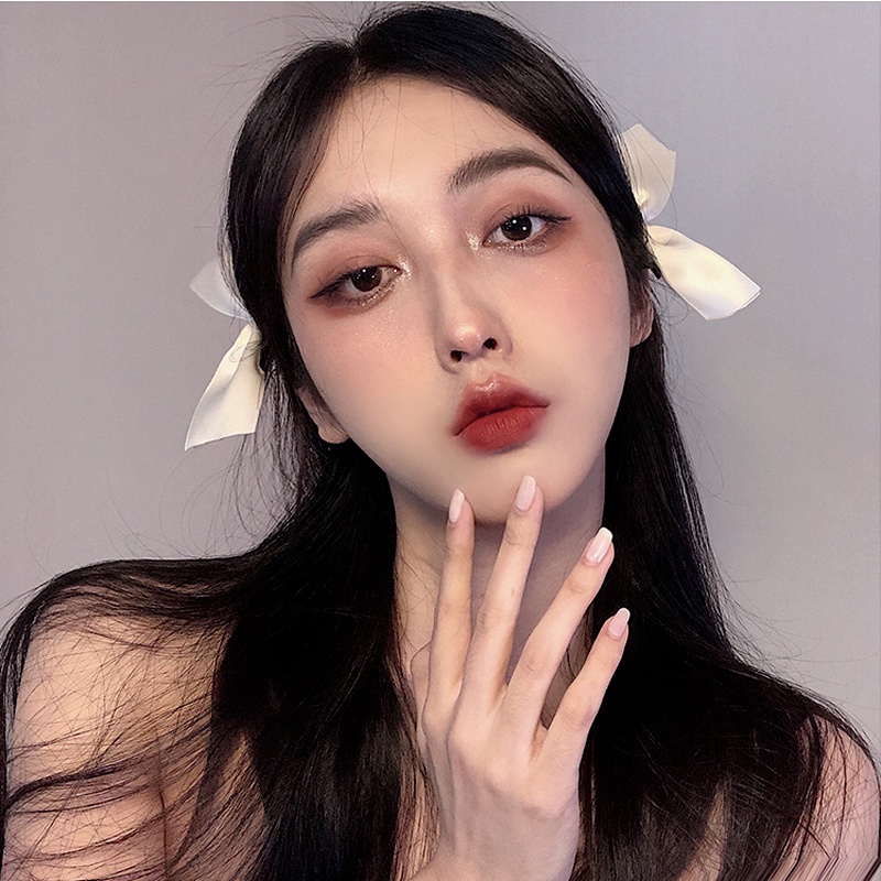 We Flower Cặp kẹp tóc hình nơ phối ruy băng đáng yêu sành điệu dành cho nữ