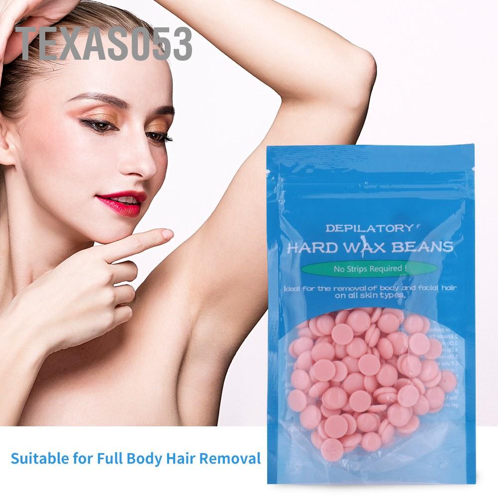 Texas053 10 hương vị Đậu sáp cứng Màng nóng làm rụng lông Hạt dưỡng thể Chân chân Sáp tẩy 50g