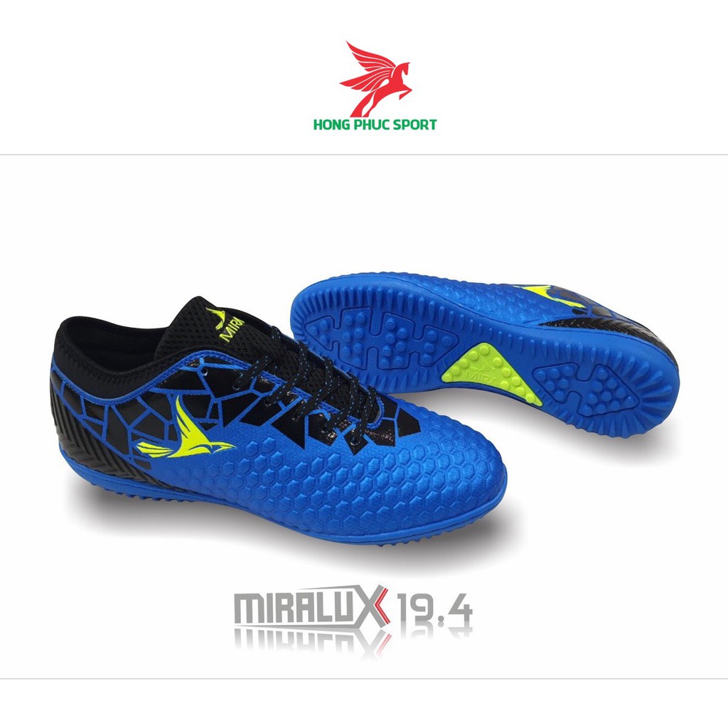 Giày đá bóng chính hãng Mira Lux 19.4 sân cỏ nhân tạo màu xanh dương