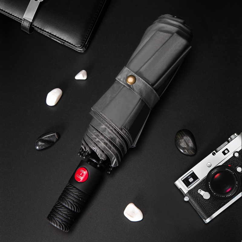Dù Gấp Tự Động Cỡ Lớn Chống Gió Chống Thấm Nước Kèm 10 Chùm Trọng Lượng Nhẹ
