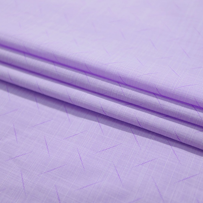 Áo Sơ Mi Nam Công Sở Trung Niên Anton Somianton Màu Tím Ngắn Tay Họa Tiết In Vải Cotton  – GD563