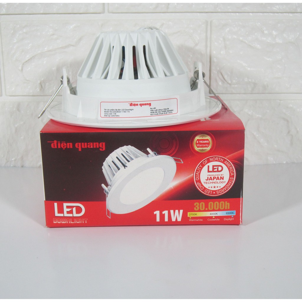 Đèn LED âm trần Led downlight Điện Quang ĐQ LRD04 5W/7W/11W