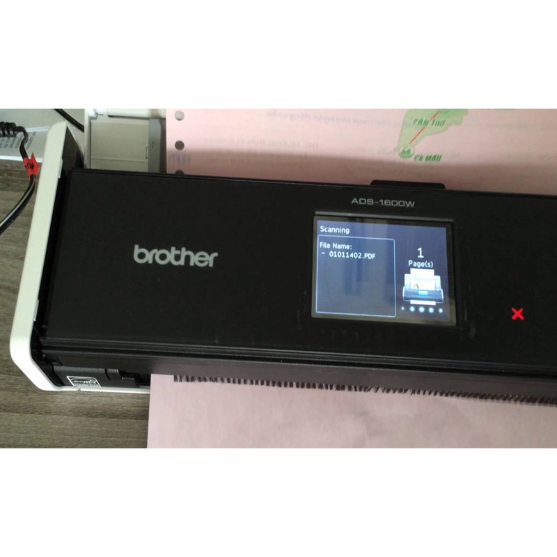 Máy scan cầm tay Brother ADS-1600W kết nối mạng