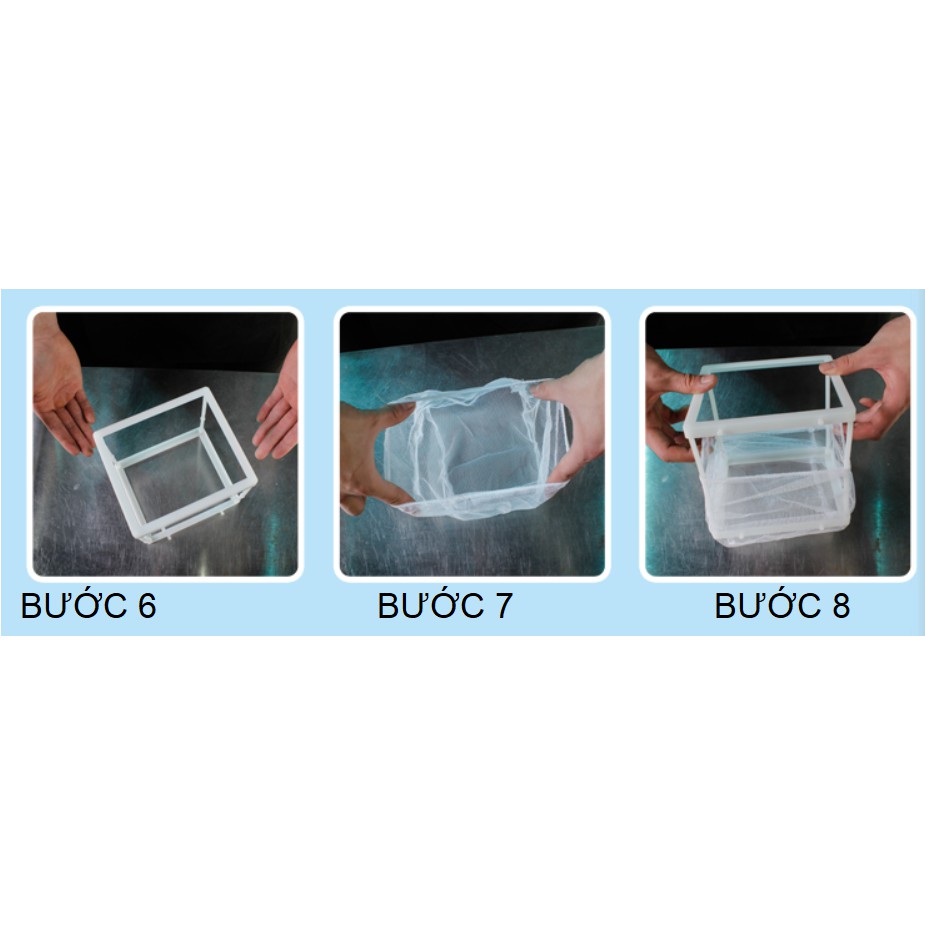 Box Lưới - Lồng Cách Ly, Dưỡng Cá Tép Bằng Vải Lưới