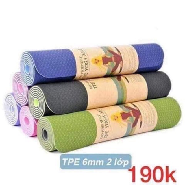 Thảm yoga TPE 2 lớp chuẩn loại 1 bền đẹp