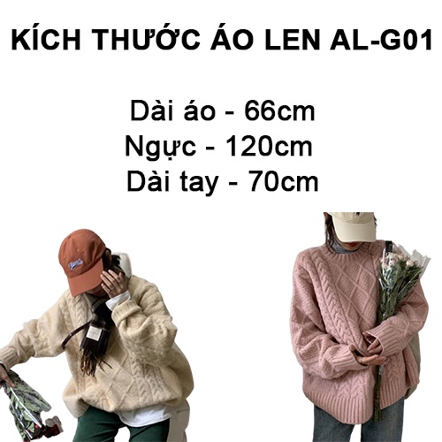 Áo len cổ tròn cho nữ - AL-G01