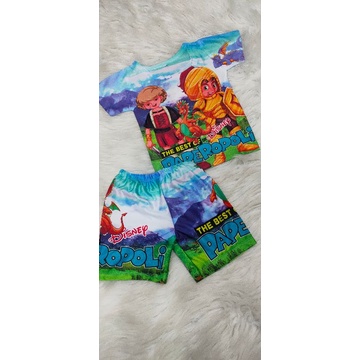 Bộ tay ngắn quần đùi thun lạnh thái cho bé trai/gái