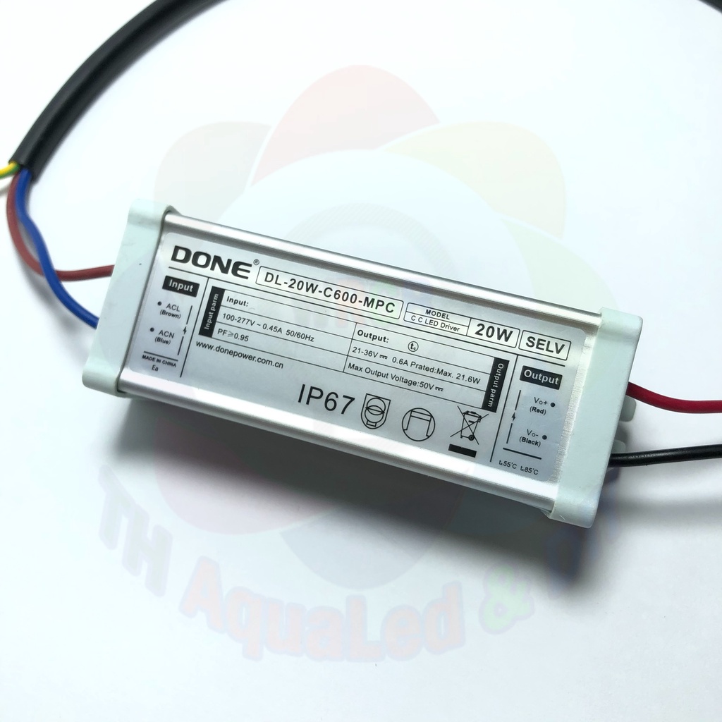 Nguồn Done dòng Led Driver nhôm chống nước, Nguồn chấn lưu 100% Chính hãng chuyên dùng cho đèn LED