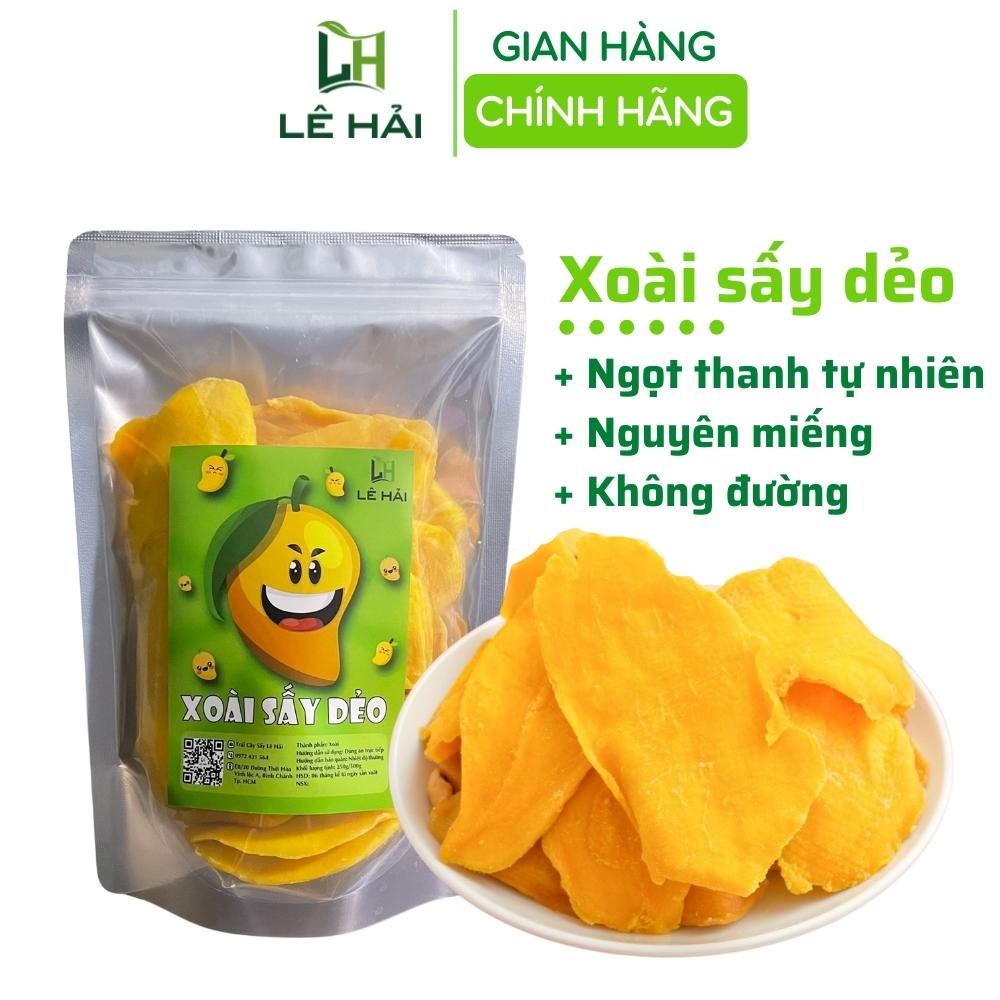 Xoài sấy dẻo 500g Lê Hải nguyên miếng ngọt thanh tự nhiên không đường hàng xuất khẩu
