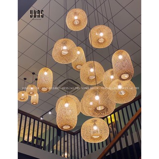 Đèn lồng mây tre đan