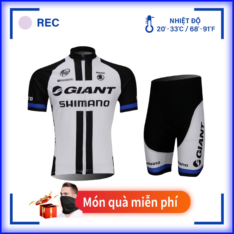 GIANT Đi xe đạp GIANT Bộ quần áo đi xe đạp ngắn tay ngắn chuyên nghiệp mới Áo khoác xe đạp chất lượng cao Quần áo đi xe đạp