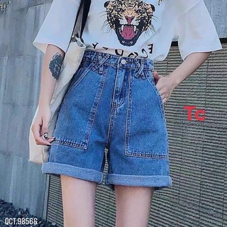 Quần xóc bò túi chéo nổi -CT