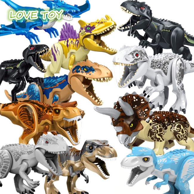 Nkodok Bộ Đồ Chơi Lego Xếp Hình Công Viên Khủng Long Tyrannosaurus Rex Cho Bé