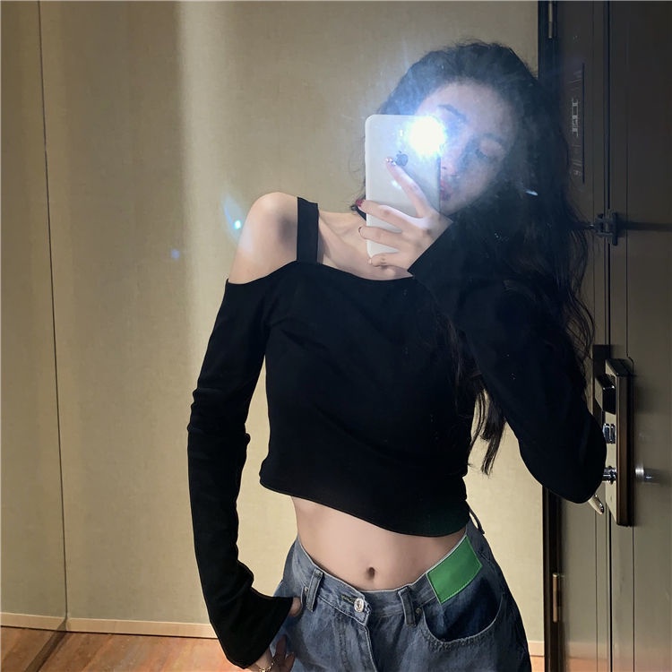 Áo Thun Tay Dài Dáng Ôm Thời Trang Mùa Hè Cá Tính Cho Nữ