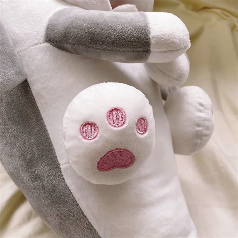 Gấu Bông Cá Mập Mặt Chó Husky, Cá Mập Mặt Gấu Siêu cute, có khoá kéo