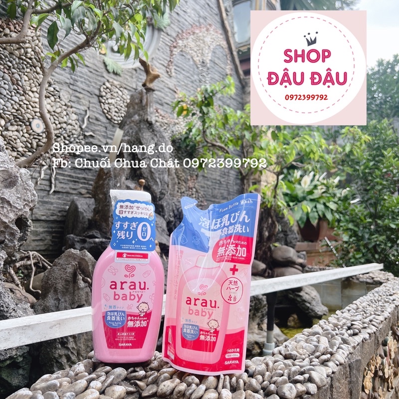 [Mẫu Mới]Nước Rửa Bình Rau Củ Arau Baby