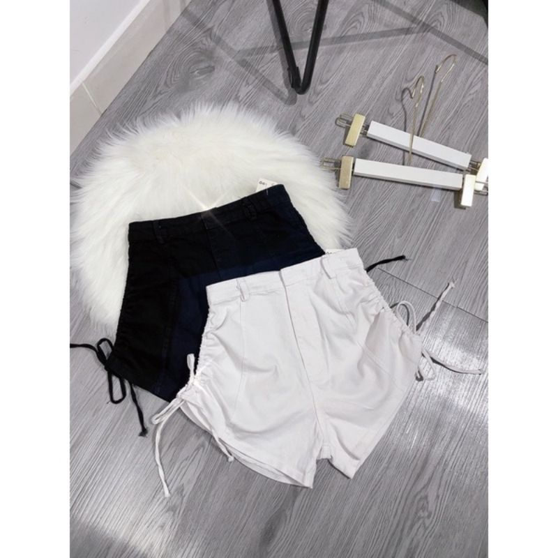 Quần rút dây 2 bên vải Kaki Cao Cấp lưng siêu cao