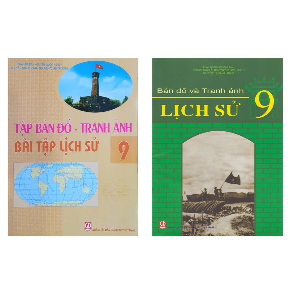 Sách - Combo tập bản đồ tranh ảnh bài tập lịch sử 9
