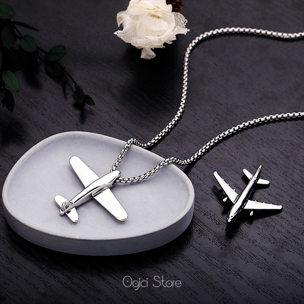 Dây chuyền nam nữ thời trang, Vòng cổ máy bay độc đáo cá tính phong cách đường phố, Unisex