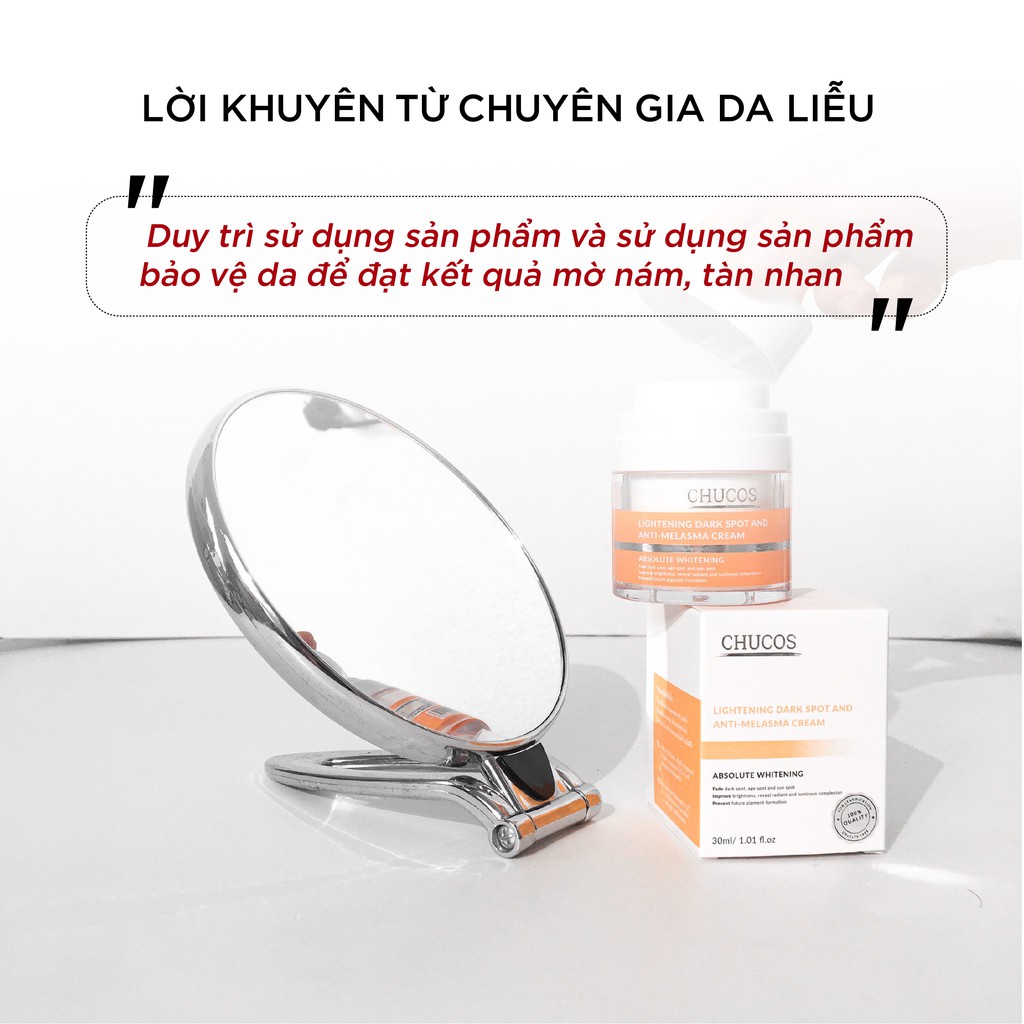 Kem Nám Chucos Lightening Darkspot & Anti Melasma Cream 30ml