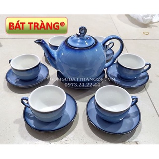 BỘ ẤM CHÉN BÁT TRÀNG SANG TRỌNG ẤM TRÀ CAO CẤP CỠ VỪA TẶNG QUÀ NHÀ MỚI