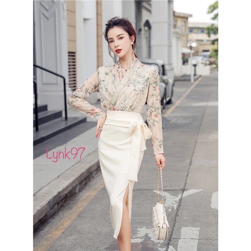 Chân váy dài dáng bút chì  xẻ tà /chân váy công sở/chân váy công sở dáng dài/chân váy thiết kế | BigBuy360 - bigbuy360.vn