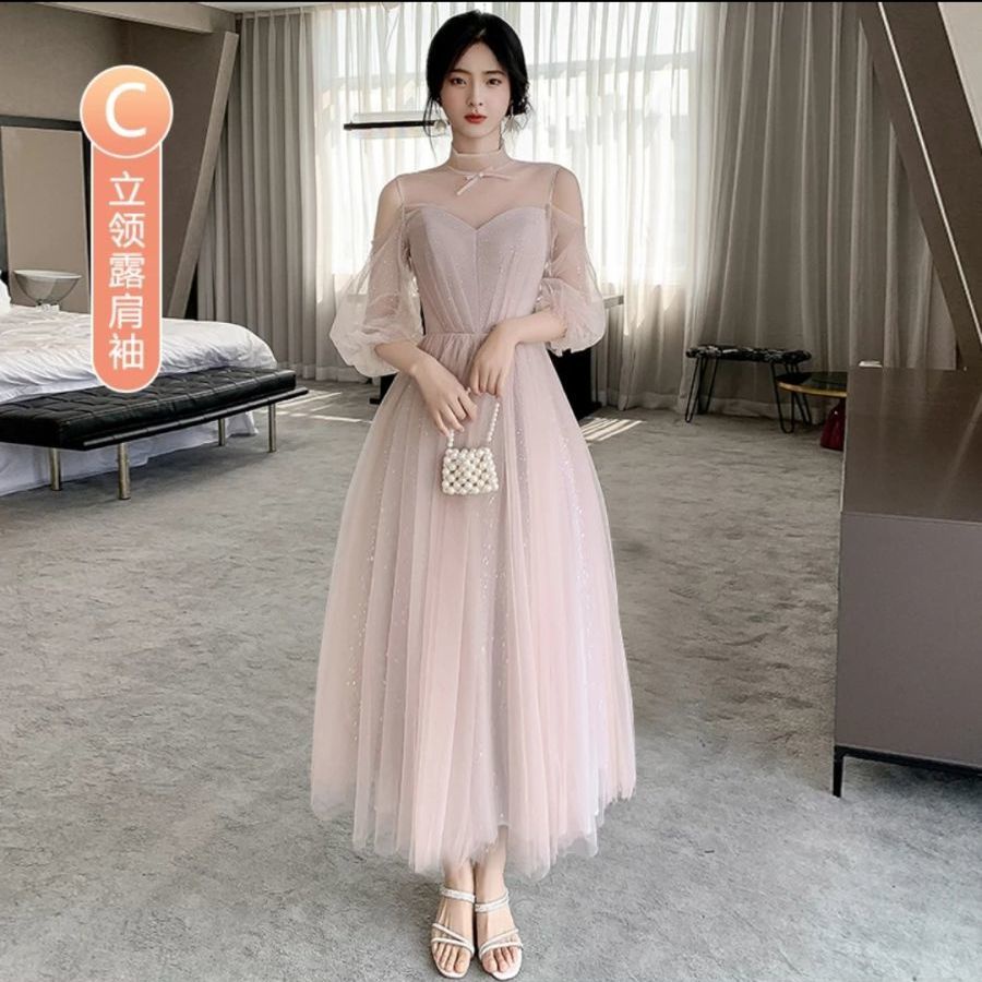 Đầm Phù Dâu Thiết Kế Mới Xinh Xắn Thời Trang Dành Cho Nữ