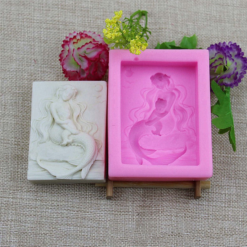 Khuôn Silicone Làm Bánh Hình Nàng Tiên Cá